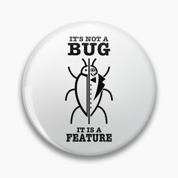 Artikelvorschau, BUG vs. FEATURE Dev Meme entworfen und verkauft von maxyegorov.
