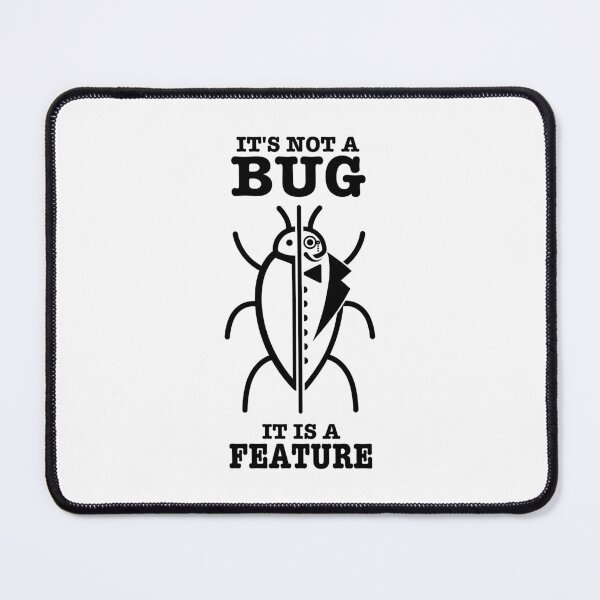 Item preview, BUG vs FEATURE Dev Meme designed and sold by maxyegorov.