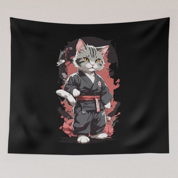 Item preview, Karate Cat Martial Arts Funny Self Defense designed and sold by LuminOrb.