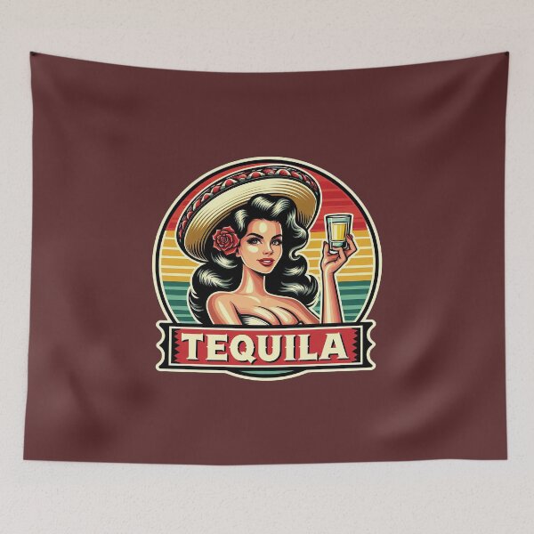 Artikelvorschau, Retro Beverage - Tequila entworfen und verkauft von MugshotsAndMore.
