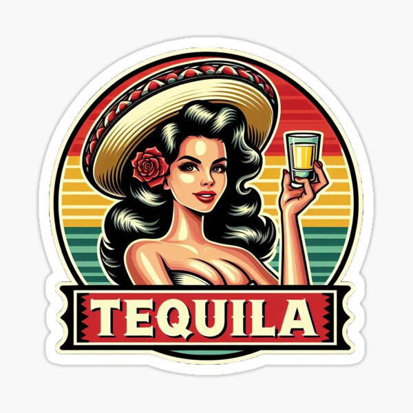Item preview, Retro Beverage - Tequila designed and sold by MugshotsAndMore.