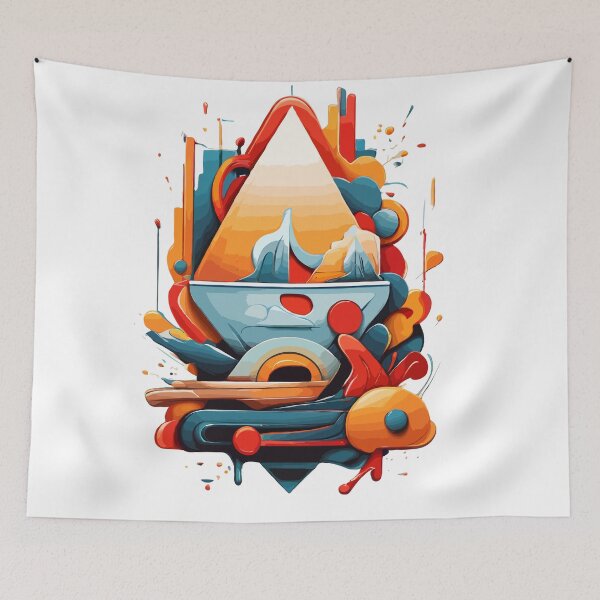 Item preview, Wall art abstract design gift idea wall decoration decoration designed and sold by X-ecute.