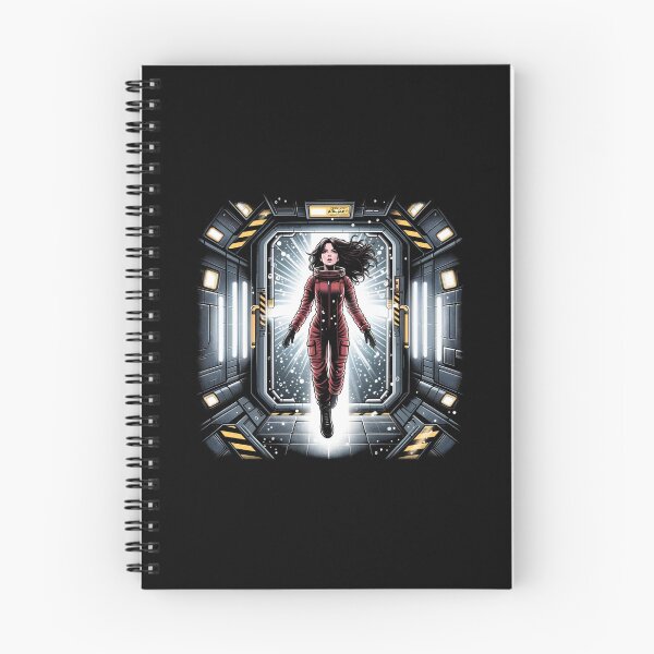 Item preview, Space Traveller in Zero Gravity by an Air Lock - Sci-fi designed and sold by Fenay Designs.