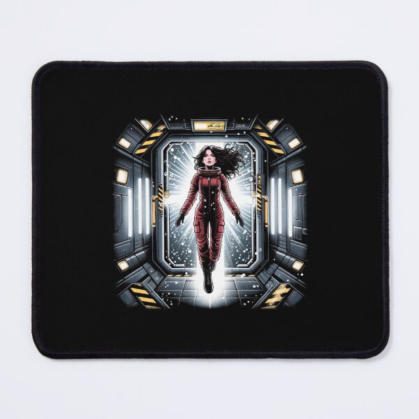 Item preview, Space Traveller in Zero Gravity by an Air Lock - Sci-fi designed and sold by Fenay Designs.