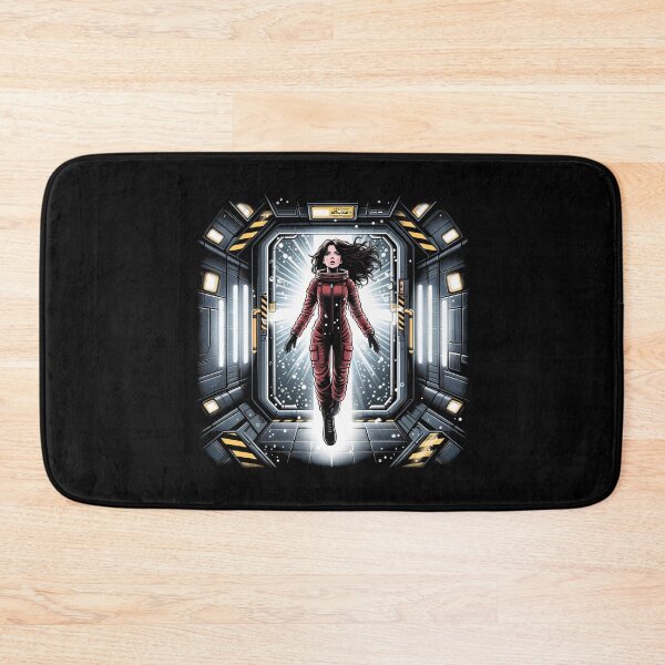 Item preview, Space Traveller in Zero Gravity by an Air Lock - Sci-fi designed and sold by Fenay Designs.