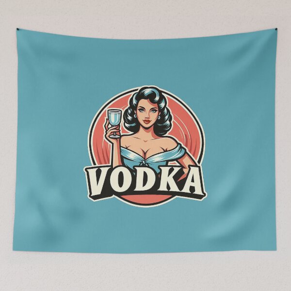 Item preview, Retro Beverage - Vodka designed and sold by MugshotsAndMore.