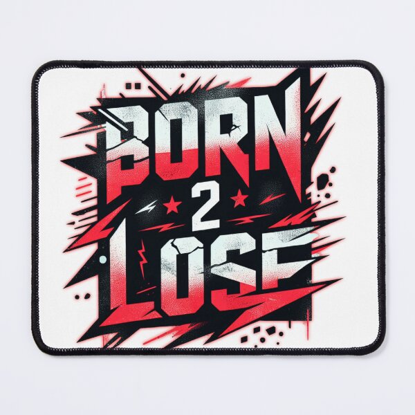 Item preview, born 2 lose in colorful bold custom text designed and sold by Dying2win.