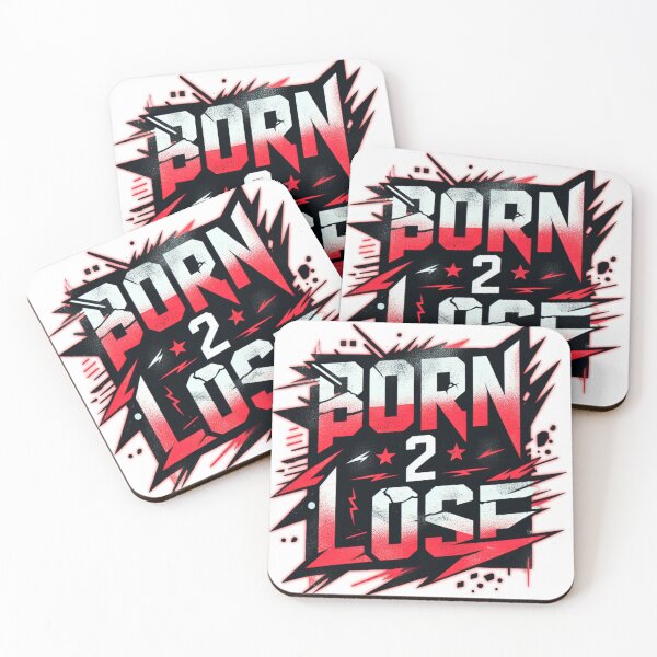 Item preview, born 2 lose in colorful bold custom text designed and sold by Dying2win.