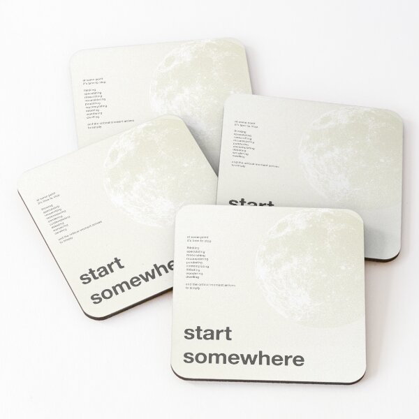 Item preview, Start somewhere designed and sold by reflectiveoasis.