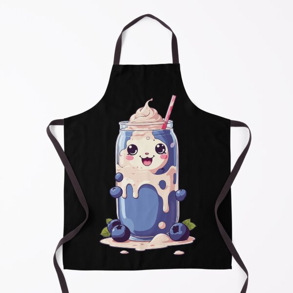 Item preview, Blueberries Cute Milkshake Kawaii Fun designed and sold by LuminOrb.