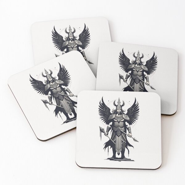 Item preview, Enlil: The Warrior Angel in Monochromatic Majesty designed and sold by HOMEDESIGNPRINT.
