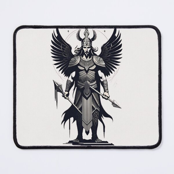 Item preview, Enlil: The Warrior Angel in Monochromatic Majesty designed and sold by HOMEDESIGNPRINT.