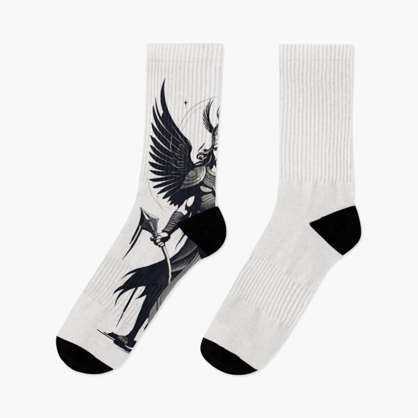 Item preview, Enlil: The Warrior Angel in Monochromatic Majesty designed and sold by HOMEDESIGNPRINT.
