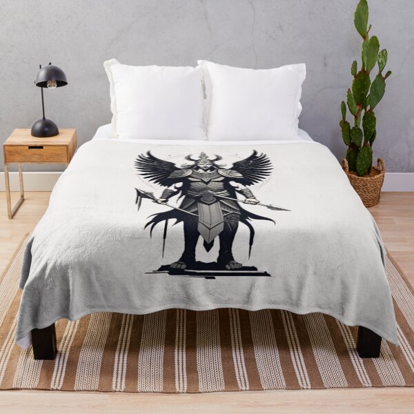 Item preview, Enlil: The Warrior Angel in Monochromatic Majesty designed and sold by HOMEDESIGNPRINT.