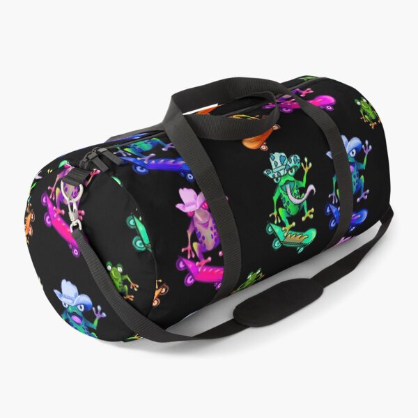 Item preview, Pack of 5 Kawaii Froggy Skateboarding Cute Frog in Red cow print cowboy hat Funny toad toads amphibian tadpole Green Red eyed tree frogs rain forest science fiction gift Lizard dragon zoology frog designed and sold by Artonmytee.