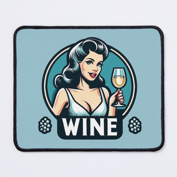 Artikelvorschau, Retro Beverage - White Wine entworfen und verkauft von MugshotsAndMore.