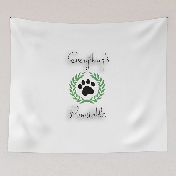 Item preview, Everything's Pawsibble - Dog Lover's Motivational Tee - Dog Lover T-Shirts, Dogs T-shirts, Postivite Quotes, Motivational Quotes T-Shirt, Dog Love designed and sold by TeeShirtTrendz.