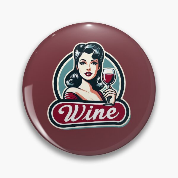 Item preview, Retro Beverage - Red Wine designed and sold by MugshotsAndMore.