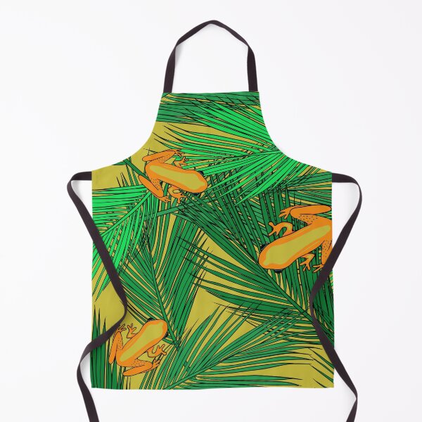 Item preview, Tree Frog Pattern in Banana Yellow designed and sold by Andrea Turner.