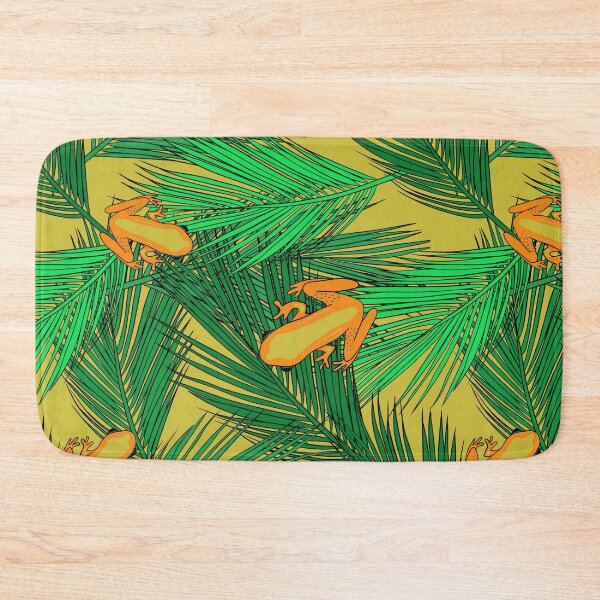 Item preview, Tree Frog Pattern in Banana Yellow designed and sold by Andrea Turner.