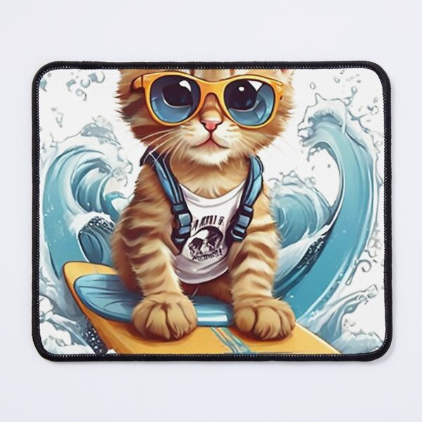 Item preview, Surfing Kitten designed and sold by likbatonboot.