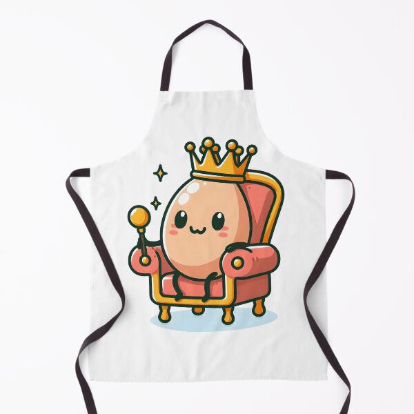 Item preview, Kawaii Egg Sitting On A Throne Wearing A King'S Crown designed and sold by CanvasCutie.
