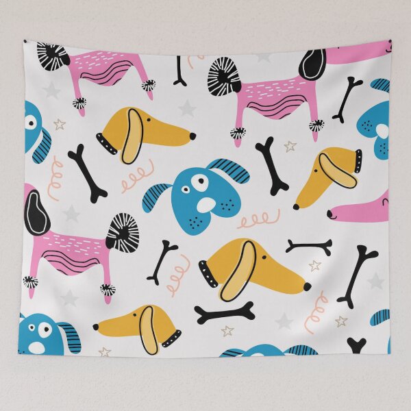 Item preview, Cute dog seemless BG pattern designed and sold by samutsariatbpa.