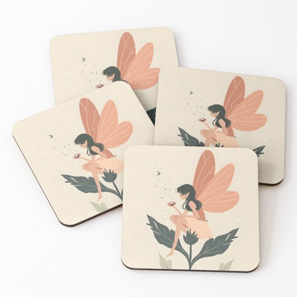 Item preview, Little fairy on a flower designed and sold by HappyStickBike.