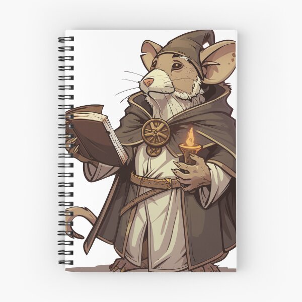 Item preview, Scholarly Mouse Cleric Reading Sacred Texts designed and sold by dungeonwarriors.