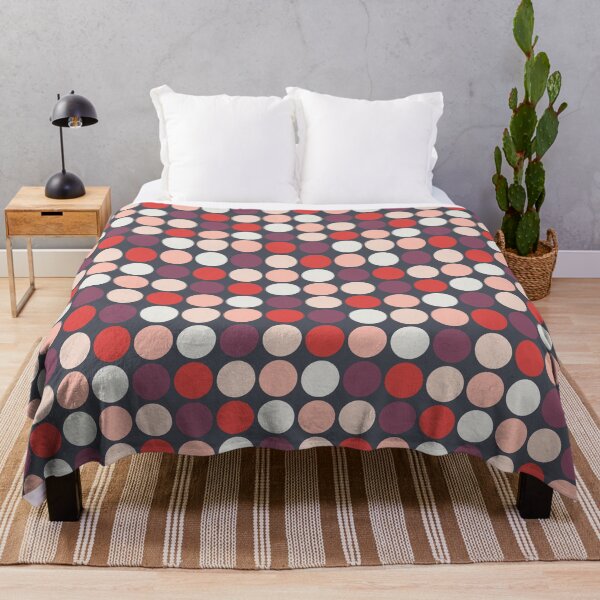 Item preview, Colorful Polka Dots pattern on Dark Background designed and sold by kallyfactory.
