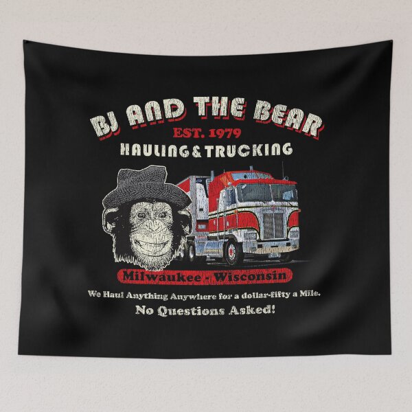 Item preview, BJ and the Bear Hauling and Trucking Worn Out designed and sold by Alema Art.