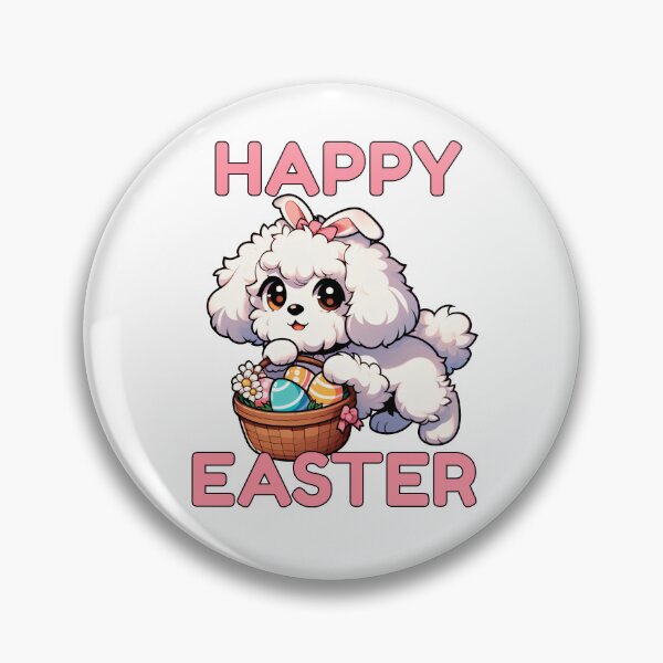 Item preview, Maltipoo Easter Bunny designed and sold by Funny Vintage Stickers And T-Shirts.