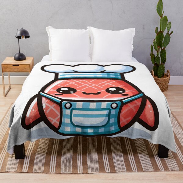 Item preview, Kawaii Salmon With A Chef'S Apron Baking designed and sold by CanvasCutie.