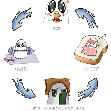 Artwork thumbnail, Daily Routine by HopeArtwork