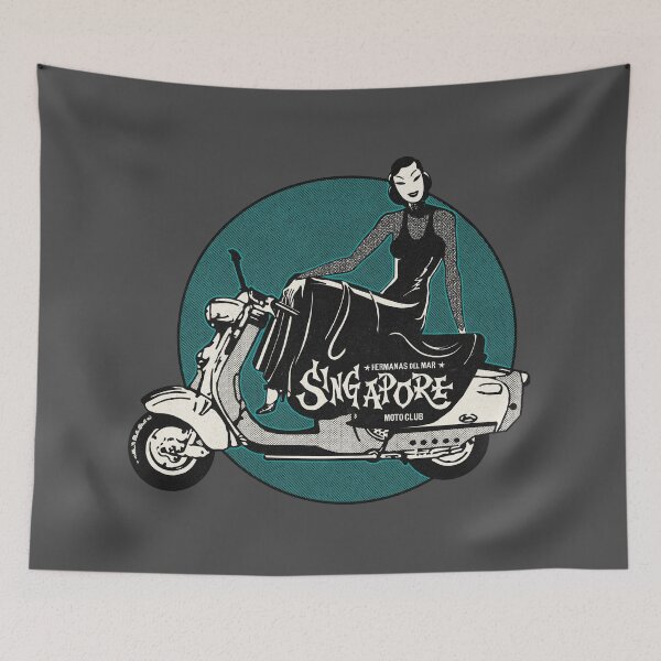 Item preview, Vintage Singapore Ladies Moto Club designed and sold by Kujo Dangerous Vintage.