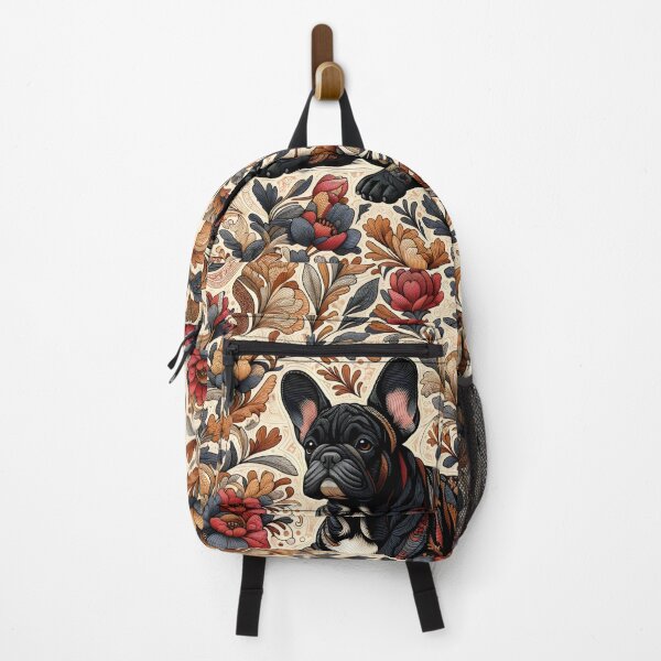 Item preview, Frenchie in floral design. designed and sold by Drew-Drew.