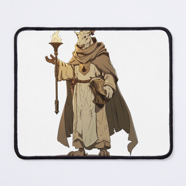 Item preview, Sage Goat Cleric with Torch and Tome designed and sold by dungeonwarriors.