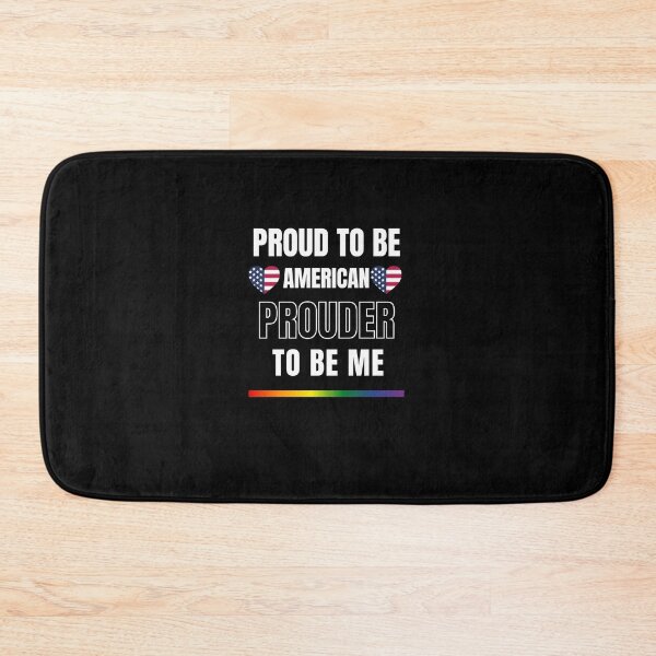Item preview, LGBTQ Proud To Be American, Prouder To Be Me T-Shirt, American T-Shirt, American Flag Tees, Rainbow Stripe T-Shirt, Support America Tees, Sport Tees, Pride Tees, American Flag Heart, designed and sold by PrideBeProud.