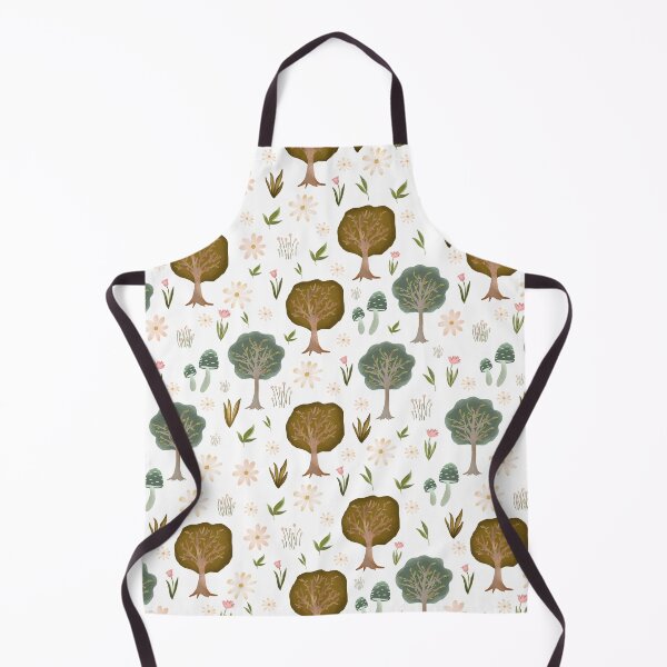 Item preview, Whimsical woodland print on white designed and sold by pinkyfish1010.