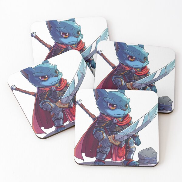 Item preview, Valiant Blue Wolf Warrior with Sword designed and sold by dungeonwarriors.