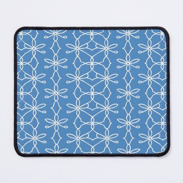 Item preview, White and Blue Pattern designed and sold by ArtbyAiGallery.