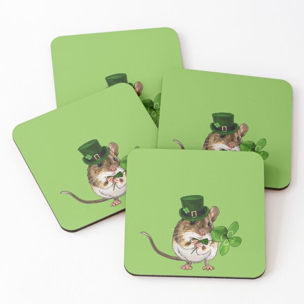 Item preview, Cute St Patricks Day Leprechaun Mouse designed and sold by Carleah Unique.