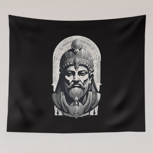 Item preview, Enlil: The Mysterious Figure Behind the Mask designed and sold by HOMEDESIGNPRINT.
