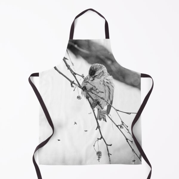 Item preview, Spreading the seeds. Mealy redpoll bw designed and sold by Jouko Lehto Photography.