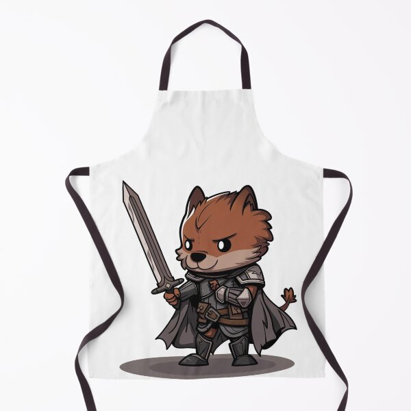 Item preview, Fierce Pomeranian Knight with Sword designed and sold by dungeonwarriors.