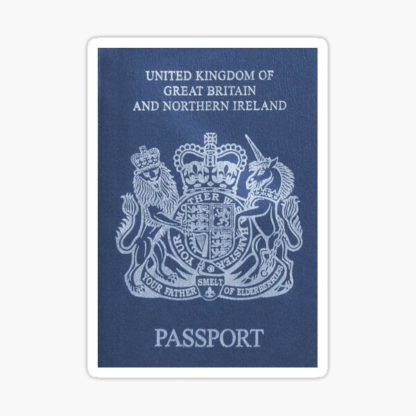 Brexit Passport Sticker