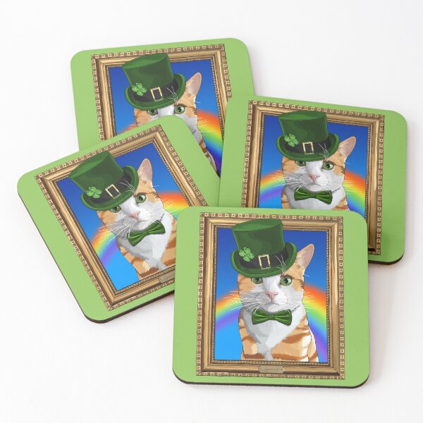 Item preview, St Patricks Day Leprechaun Cat, Leprecat designed and sold by Carleah Unique.