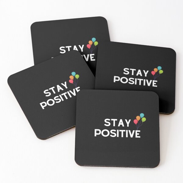 Item preview, Stay positive - simple text, minimalism designed and sold by coolvibes-shop.