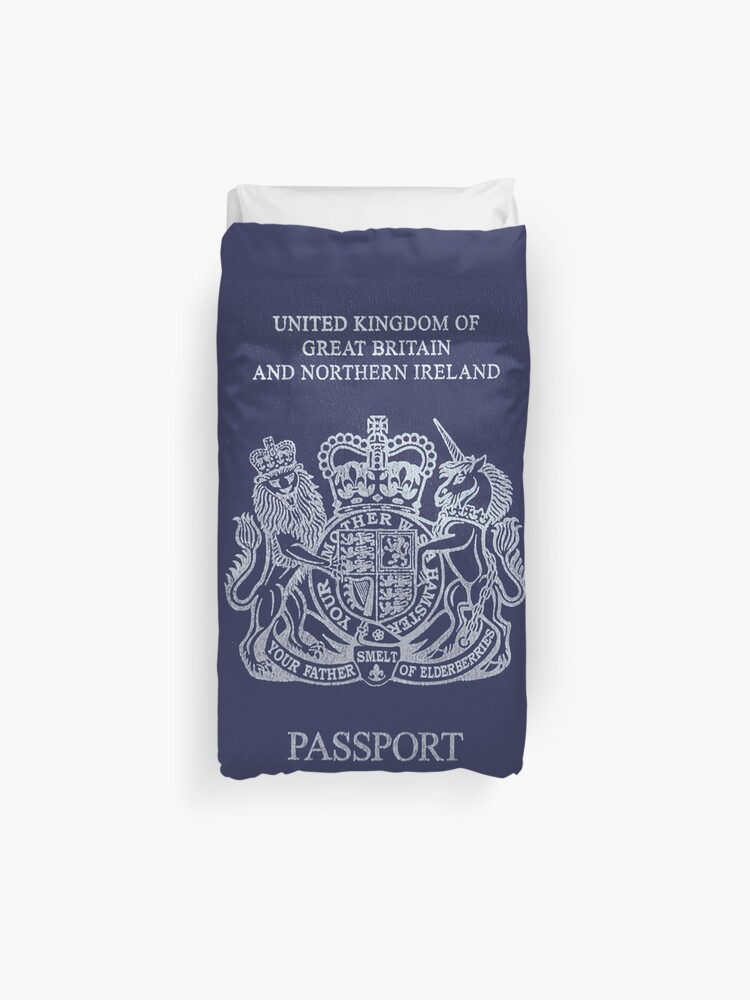 Brexit Passport Duvet Cover By Mrhandsome Redbubble