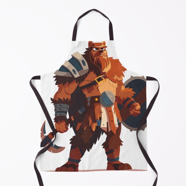 Item preview, Mighty Barbarian Bear with Axe and Shield designed and sold by dungeonwarriors.